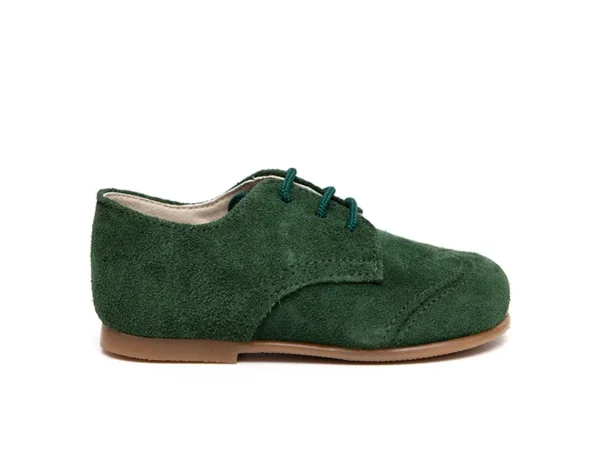 Blucher cordón verde niño