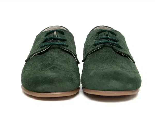 Blucher cordón verde niño