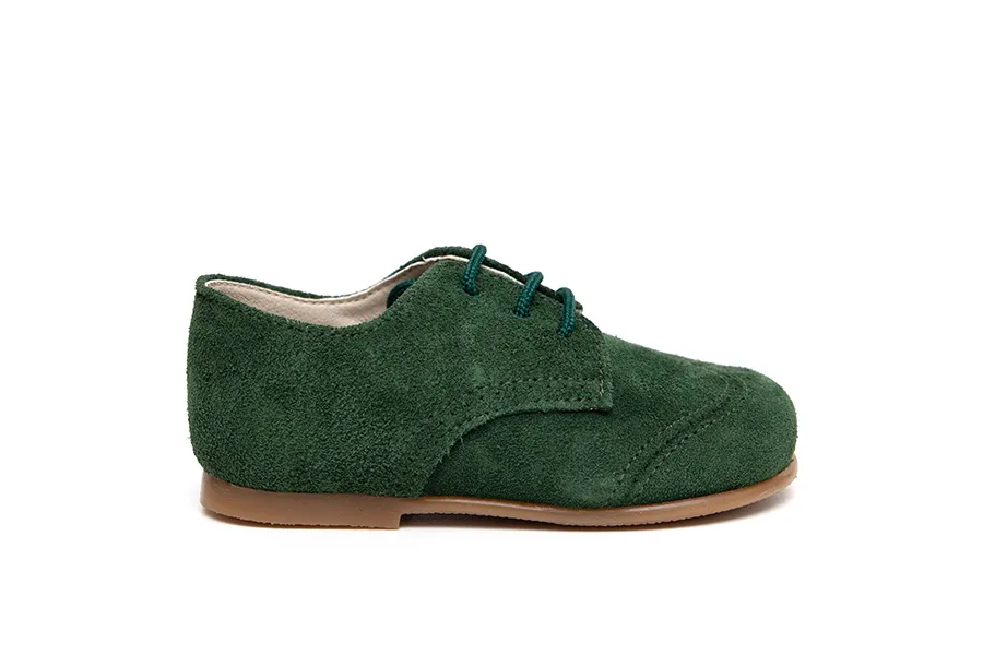 Blucher cordón verde niño